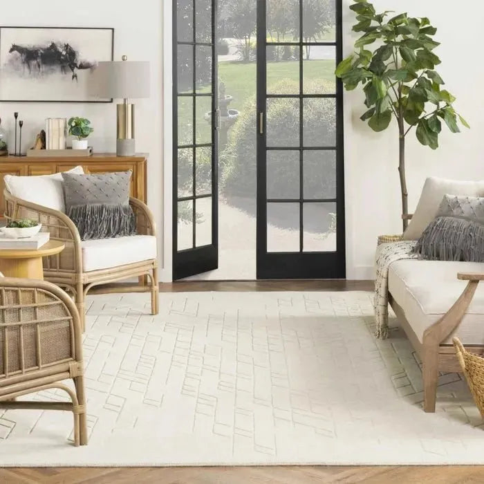 Alessia ALE01 Ivory Rug