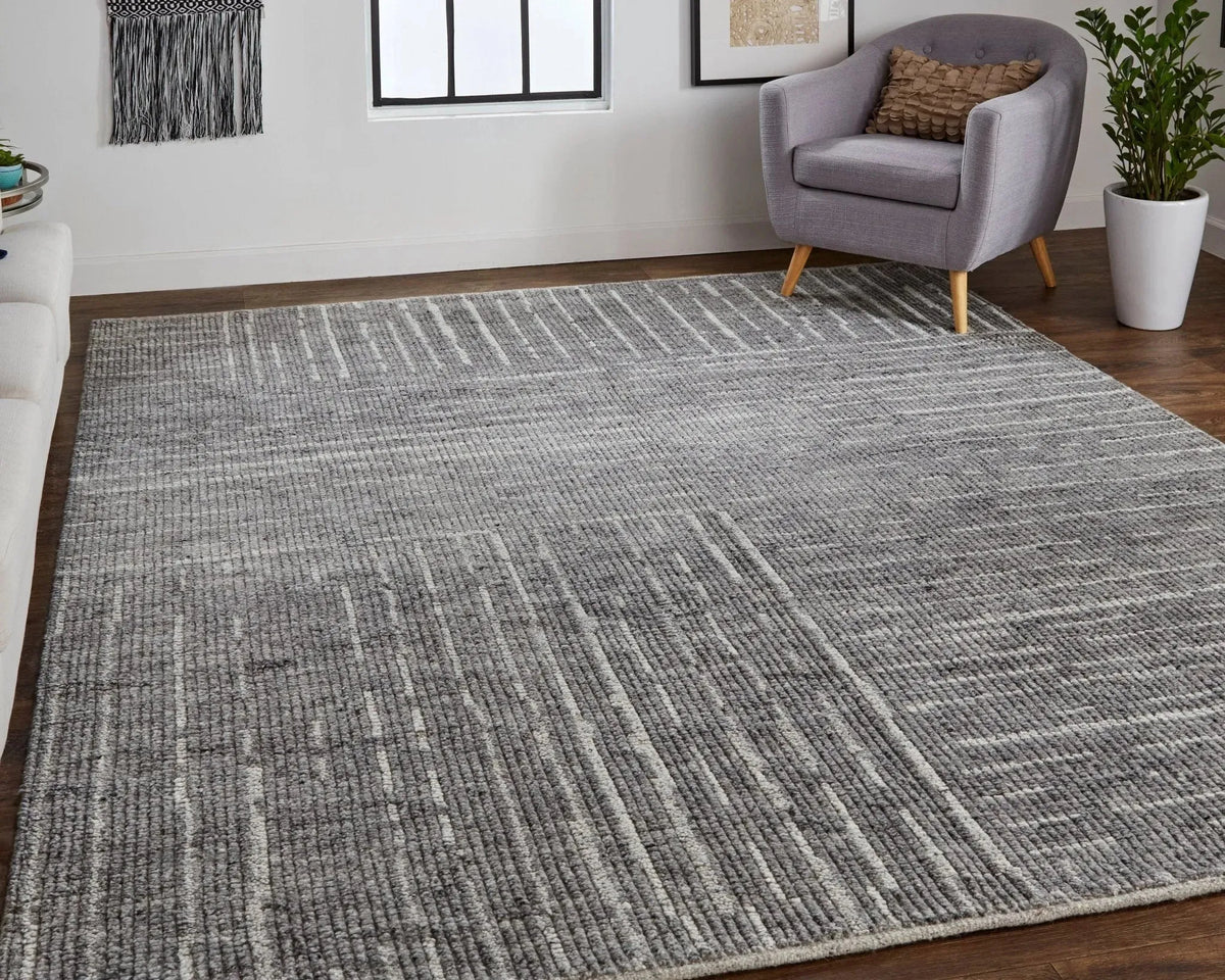 Alford ALF6913F Grey/Silver/Ivory Rug