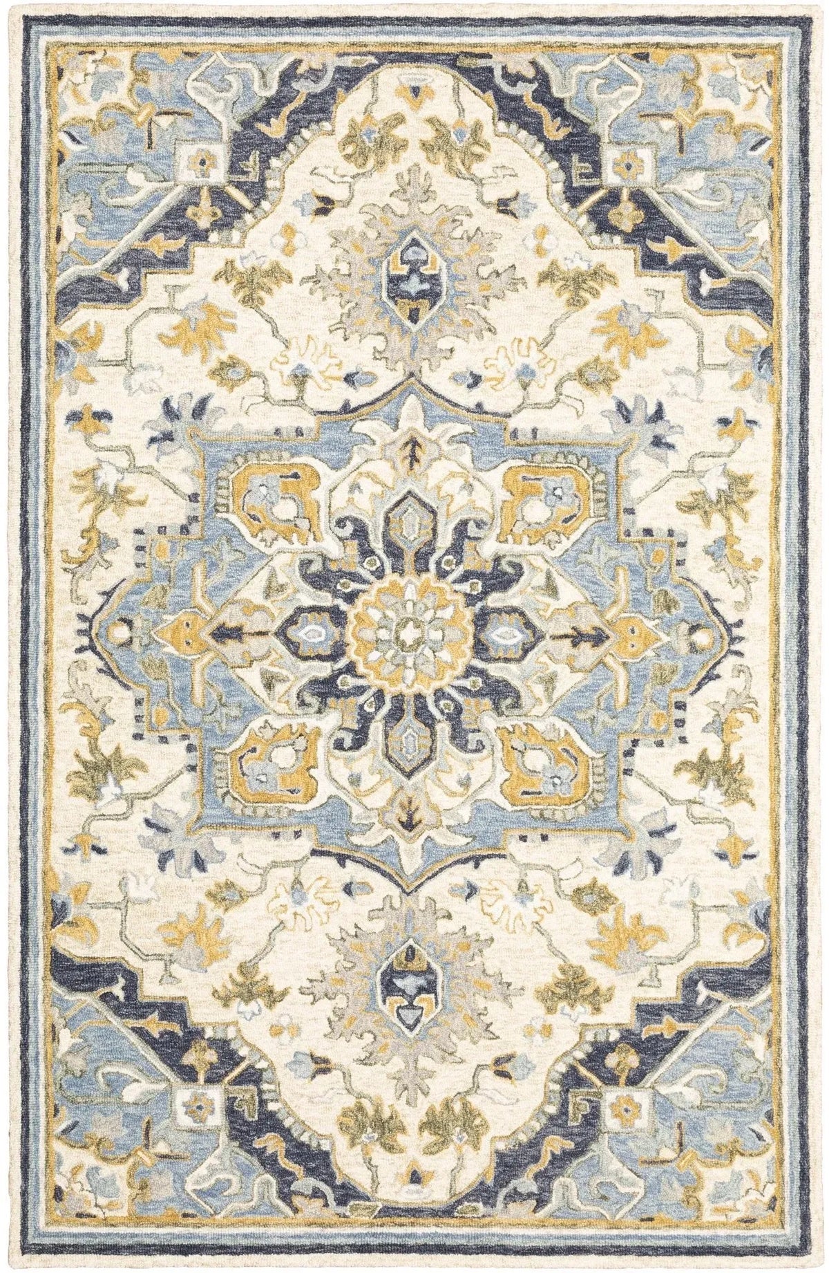 Alfresco 28402 Blue/Ivory Rug