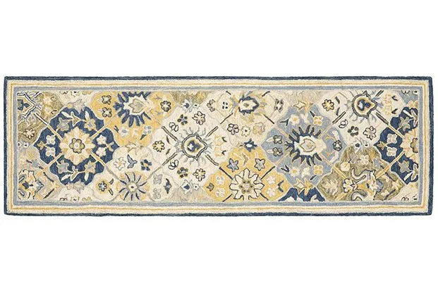 Alfresco 28406 Blue/Gold Rug - Rug & Home