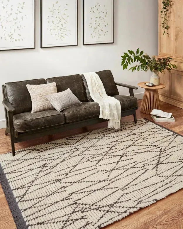 Alice ALI-01 Cream/Charcoal Rug