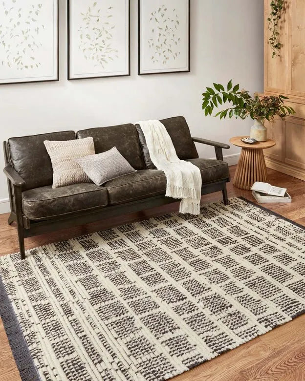Alice ALI-02 Cream/Charcoal Rug