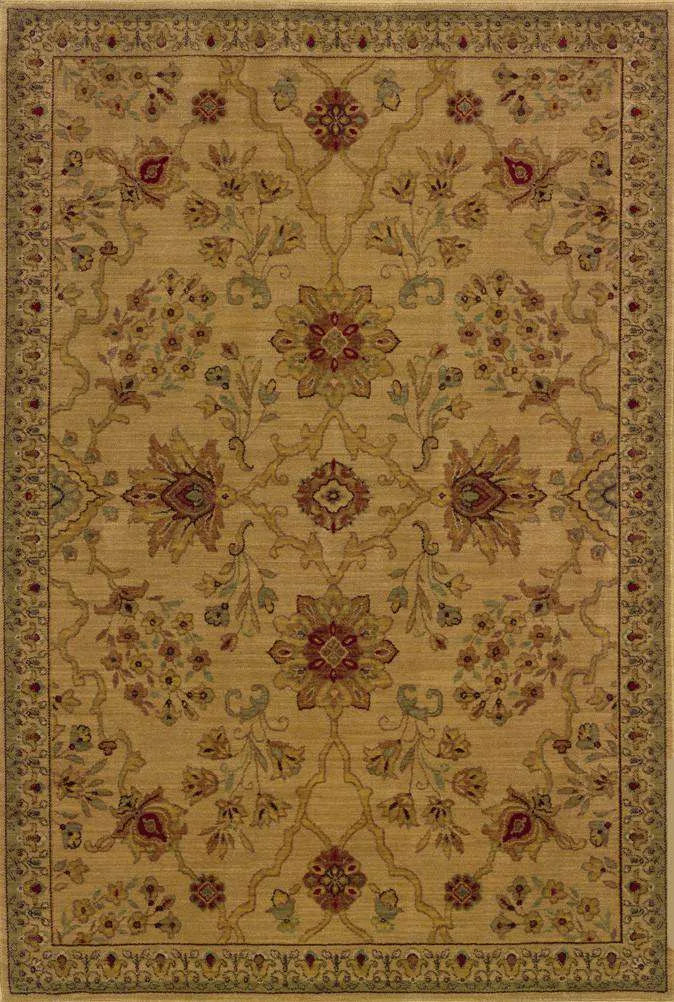 Allure 13C Beige/ Red Rug - Rug & Home