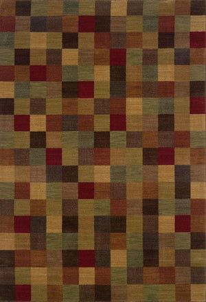 Allure 3A Brown/ Red Rug - Rug & Home
