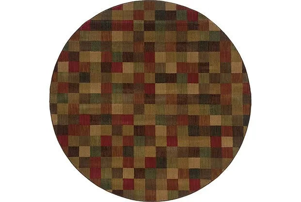 Allure 3A Brown/ Red Rug - Rug & Home