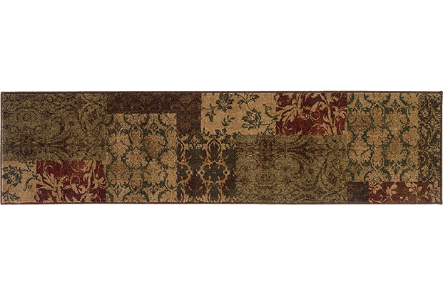 Allure 58B Green/ Red Rug - Rug & Home