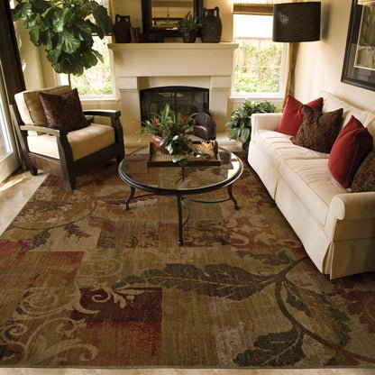 Allure 59A Green/ Red Rug - Rug & Home