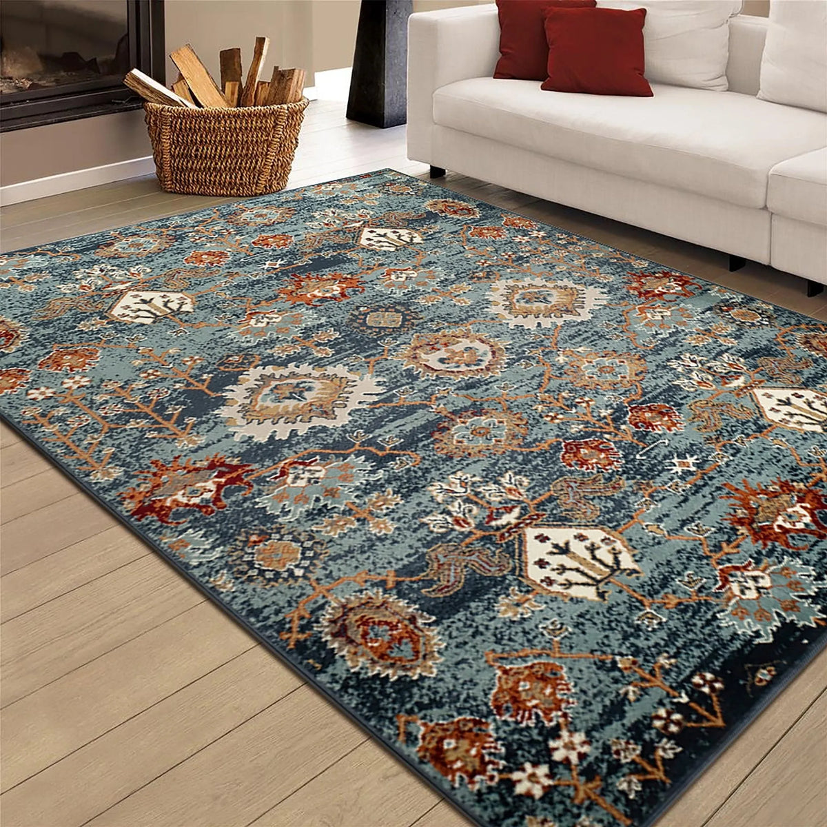 Allure ALU-10 Teal Rug - Rug & Home