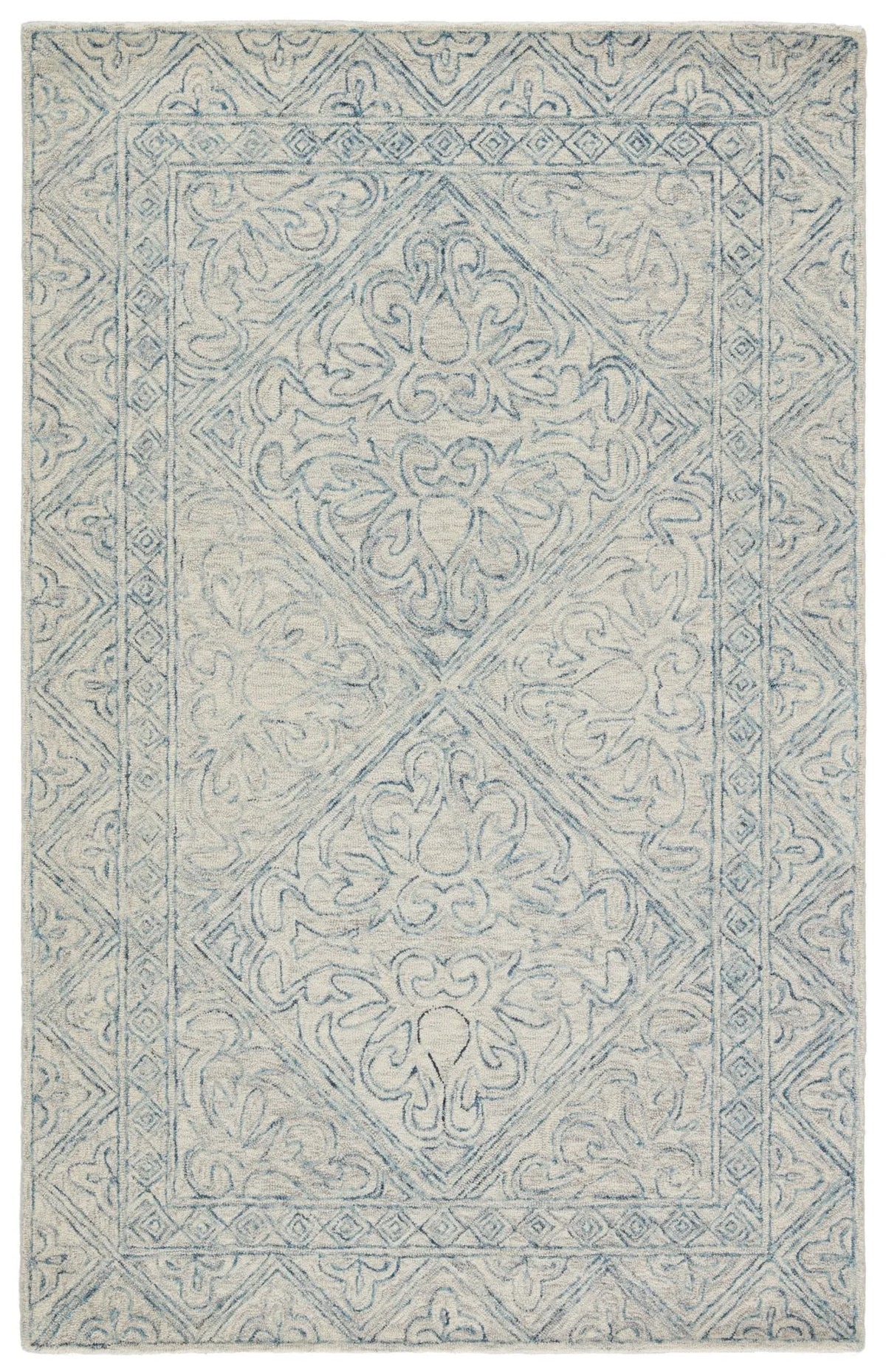 Almira Alr01 Carmen Blue/Light Gray Rug - Rug & Home