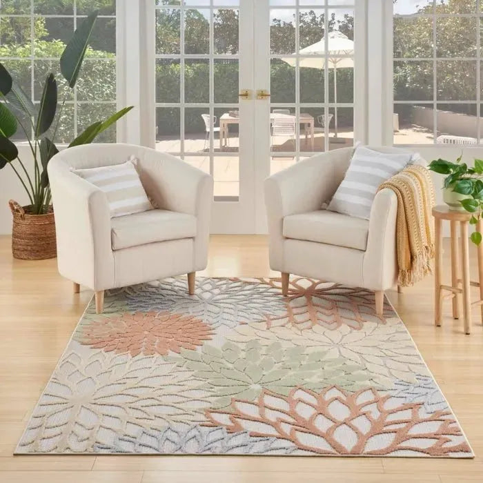 Aloha ALH05 Ivory/Multi Area Rug