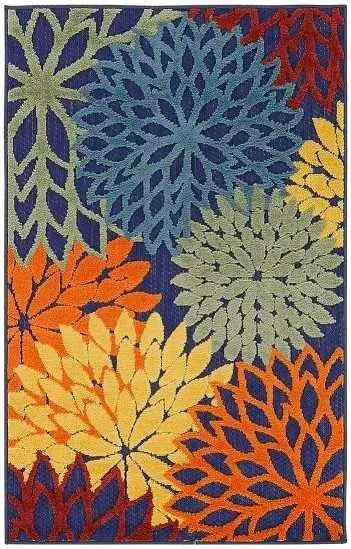 Aloha ALH05 Navy/Multi Area Rug