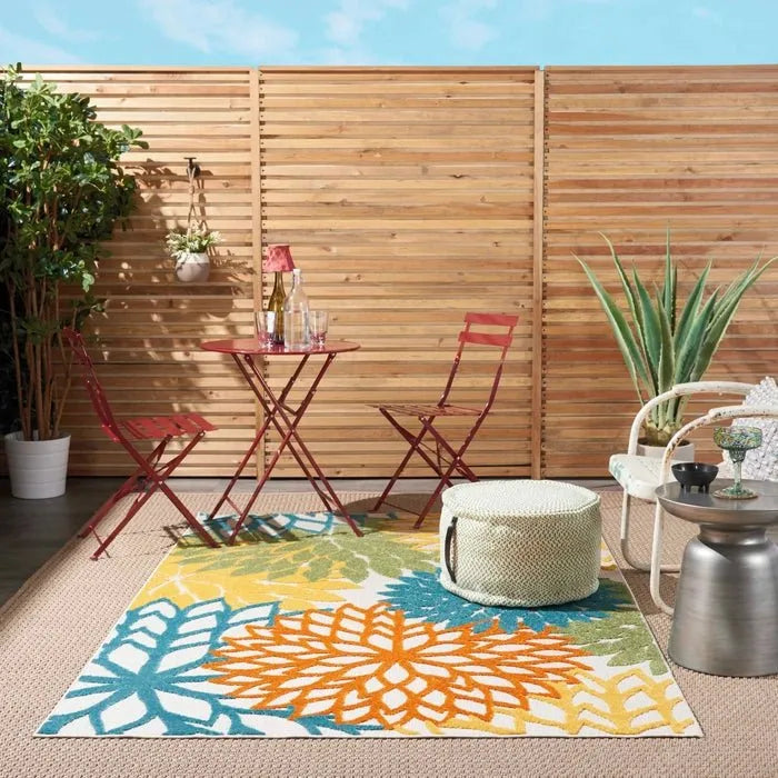 Aloha ALH05 Turquoise/Multi Area Rug - Rug & Home