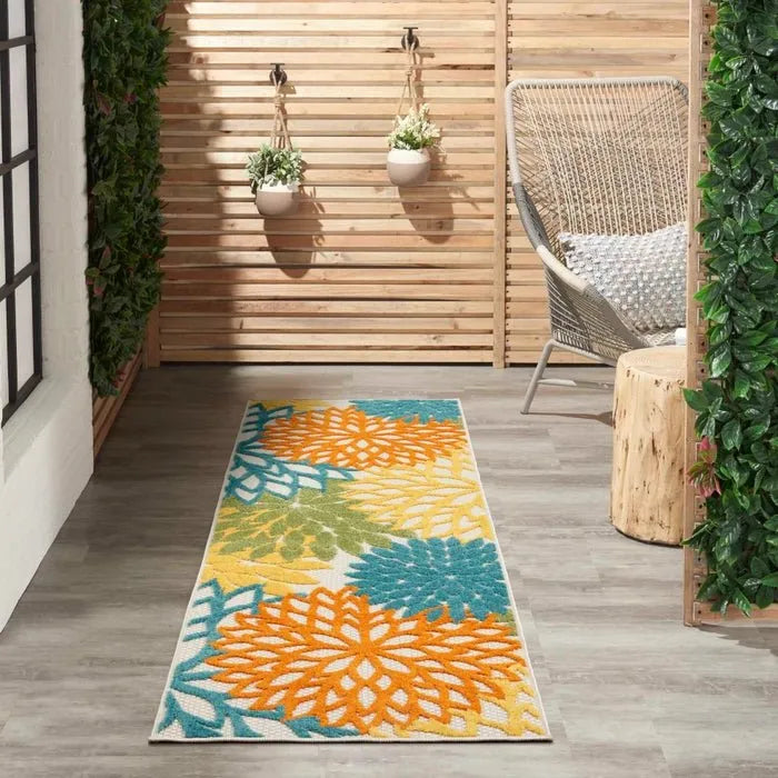 Aloha ALH05 Turquoise/Multi Area Rug - Rug & Home