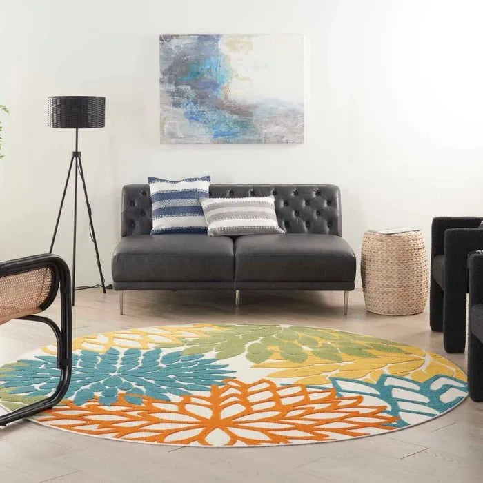 Aloha ALH05 Turquoise/Multi Area Rug - Rug & Home