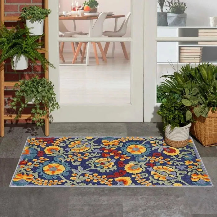 Aloha ALH17 Navy/Multi Area Rug