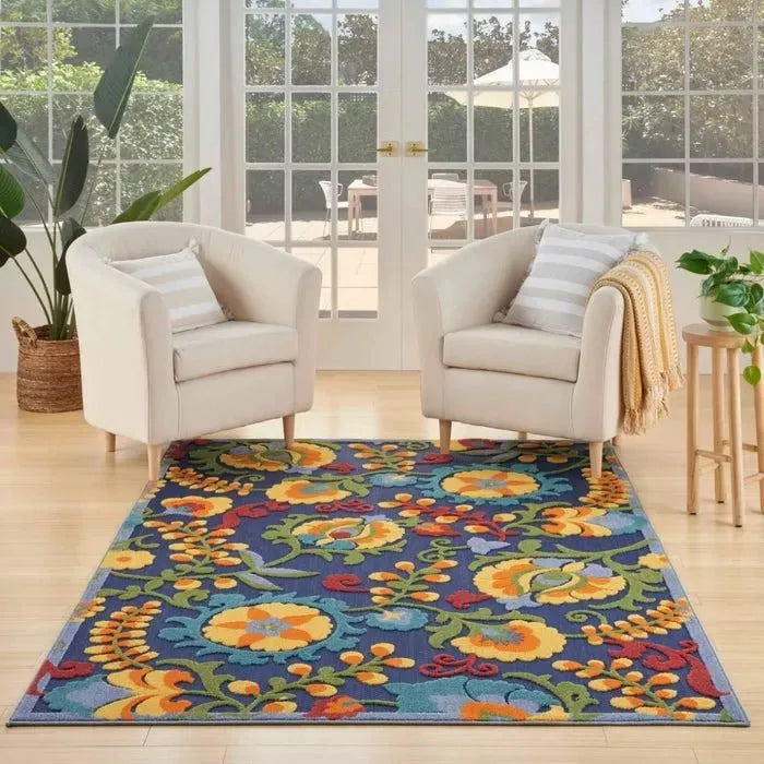 Aloha ALH17 Navy/Multi Area Rug