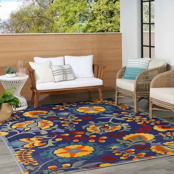 Aloha ALH17 Navy/Multi Area Rug
