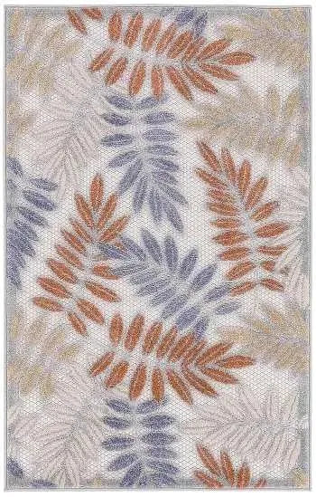 Aloha ALH18 Blue/Mocha Area Rug