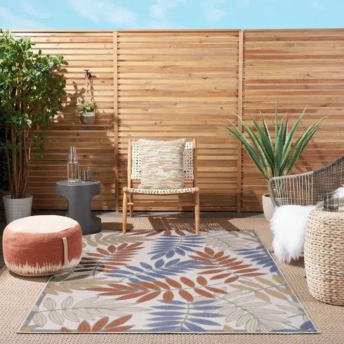 Aloha ALH18 Blue/Mocha Area Rug