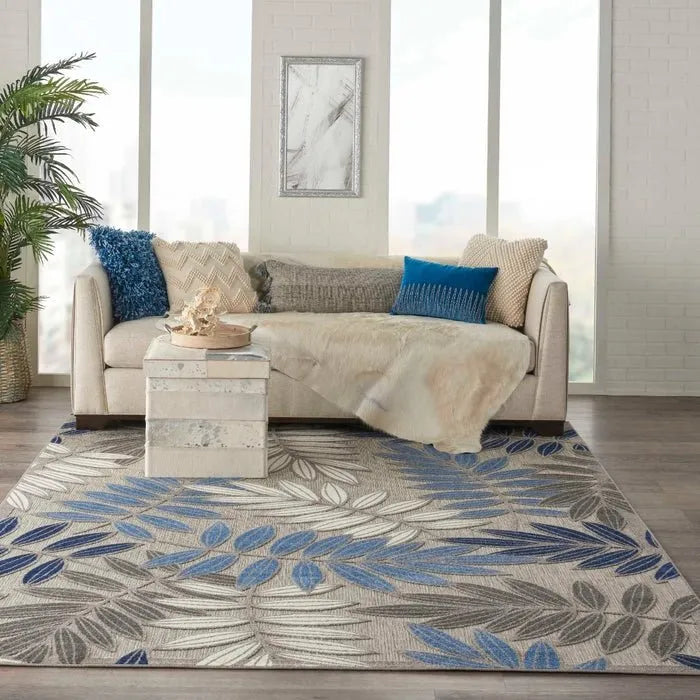 Aloha ALH18 Grey/Blue Rug - Rug & Home