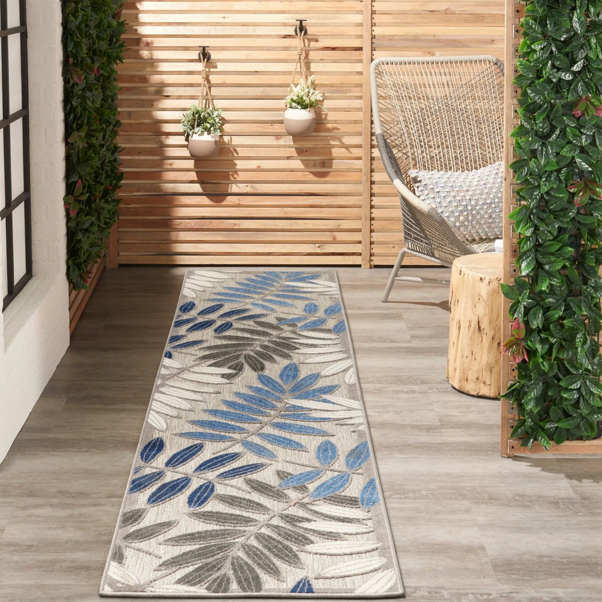 Aloha ALH18 Grey/Blue Rug - Rug & Home