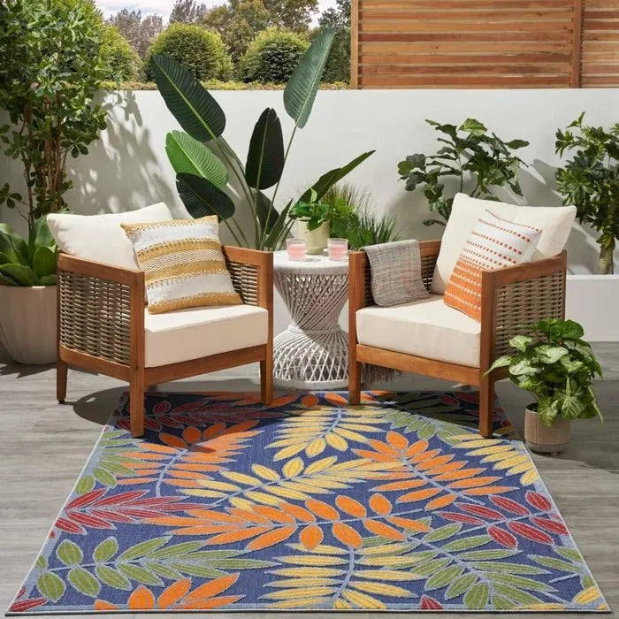 Aloha ALH18 Navy/Multi Area Rug