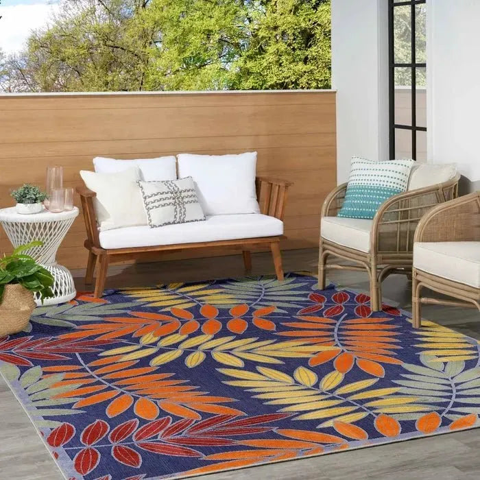 Aloha ALH18 Navy/Multi Area Rug