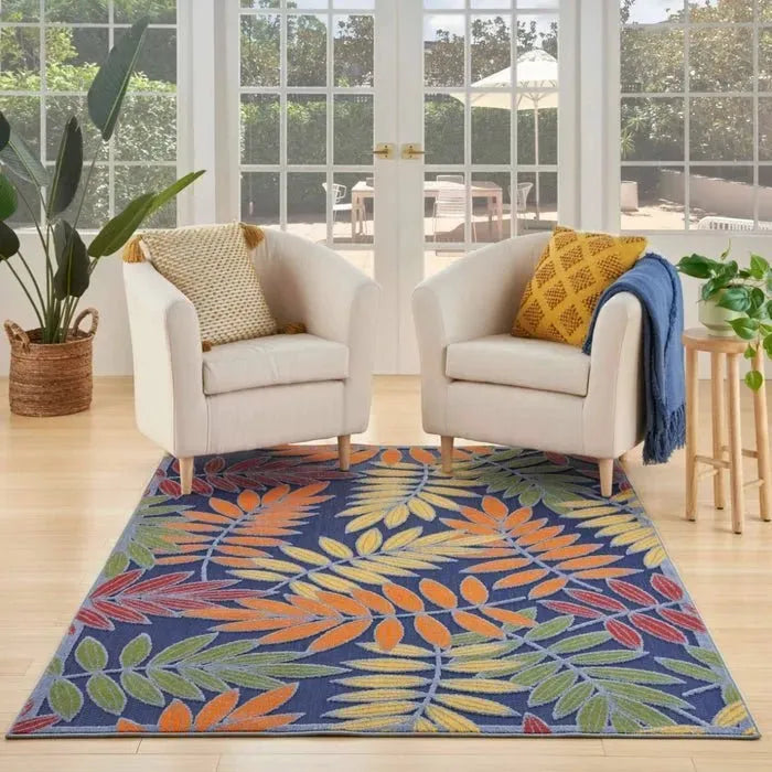 Aloha ALH18 Navy/Multi Area Rug