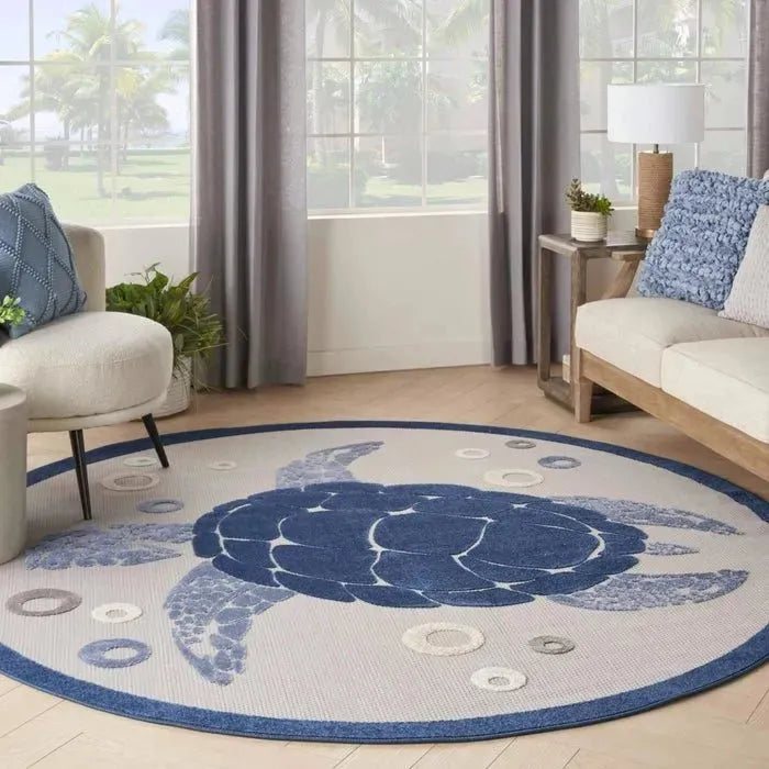 Aloha ALH27 Navy/Blue Area Rug