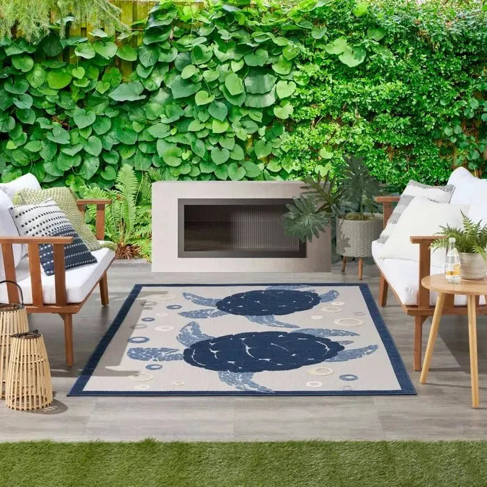 Aloha ALH27 Navy/Blue Area Rug