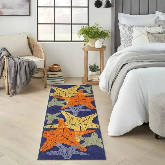 Aloha ALH28 Blue/Multicolor Area Rug