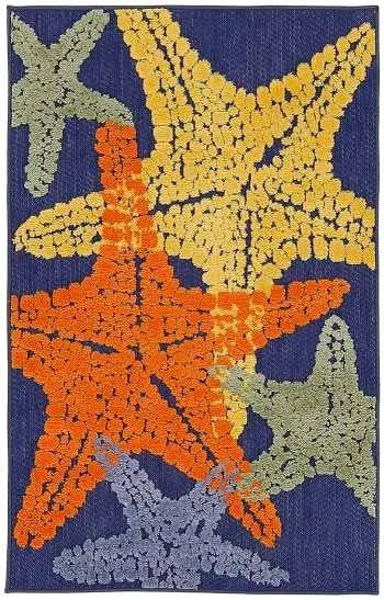 Aloha ALH28 Blue/Multicolor Area Rug