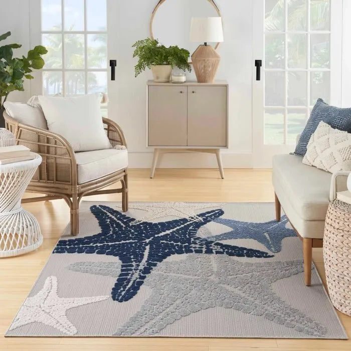 Aloha ALH28 Grey/Multi Area Rug - Rug & Home