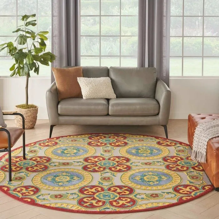 Aloha ALH30 Red/Multi Area Rug - Rug & Home