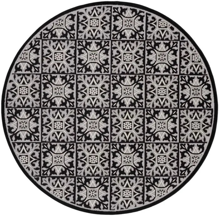 Aloha ALH34 Black/White Area Rug - Rug & Home