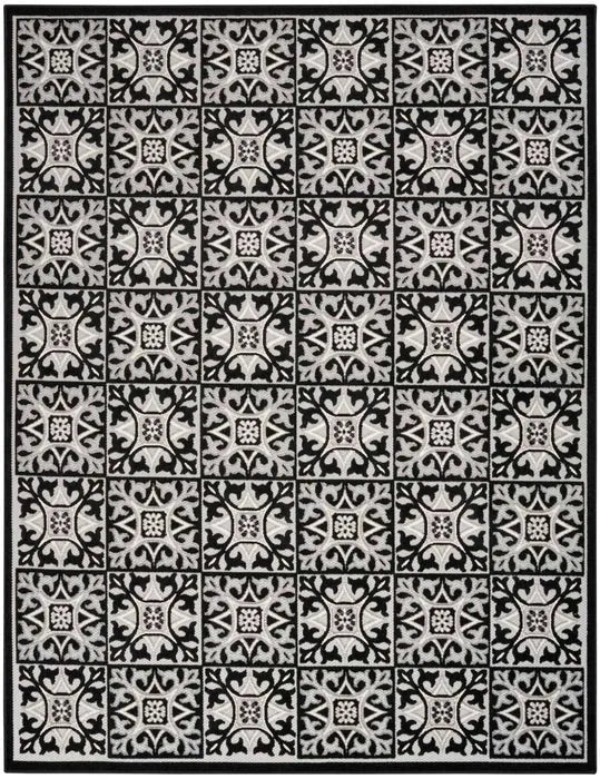 Aloha ALH34 Black/White Area Rug - Rug & Home