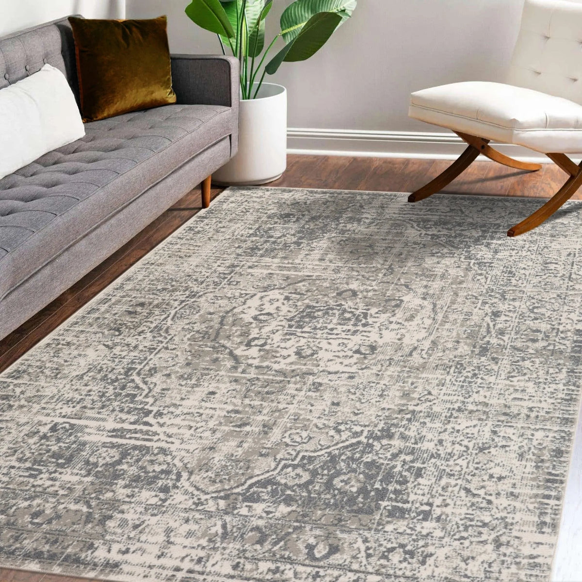 Alpine ALP-4 Medium Grey Rug - Rug & Home