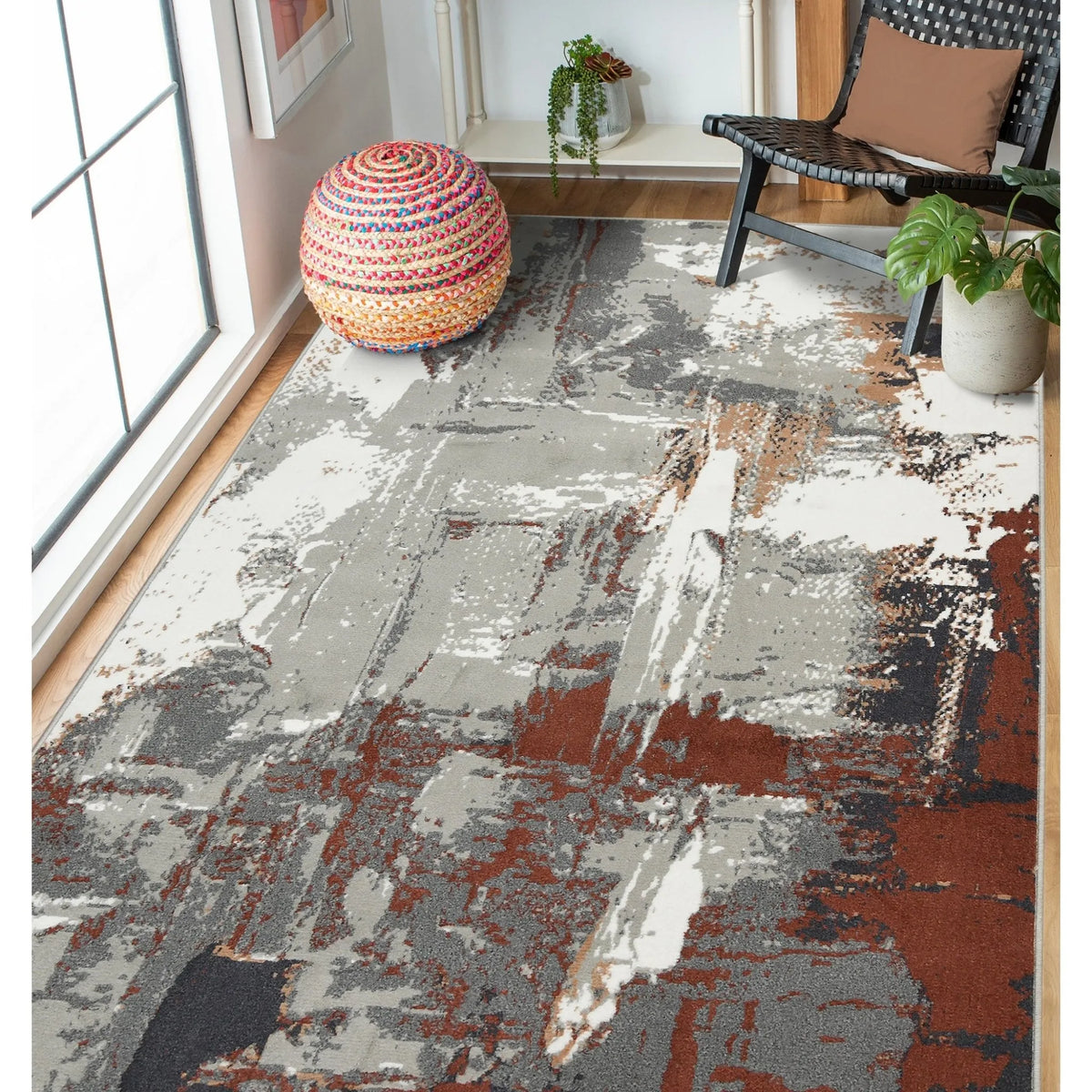 Alpine ALP-5 Rust Rug - Rug & Home