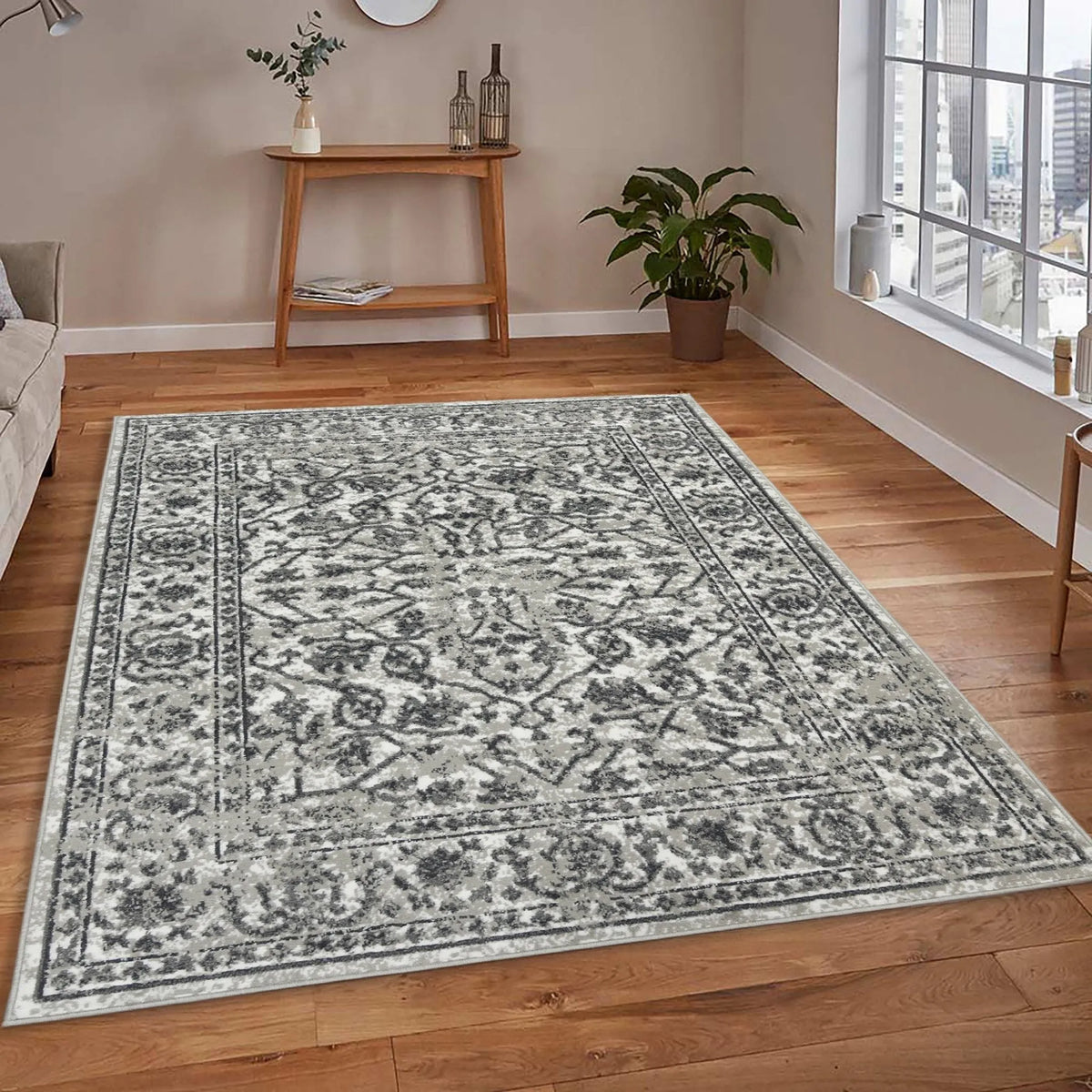 Alpine ALP-7 Dark Grey Rug - Rug & Home