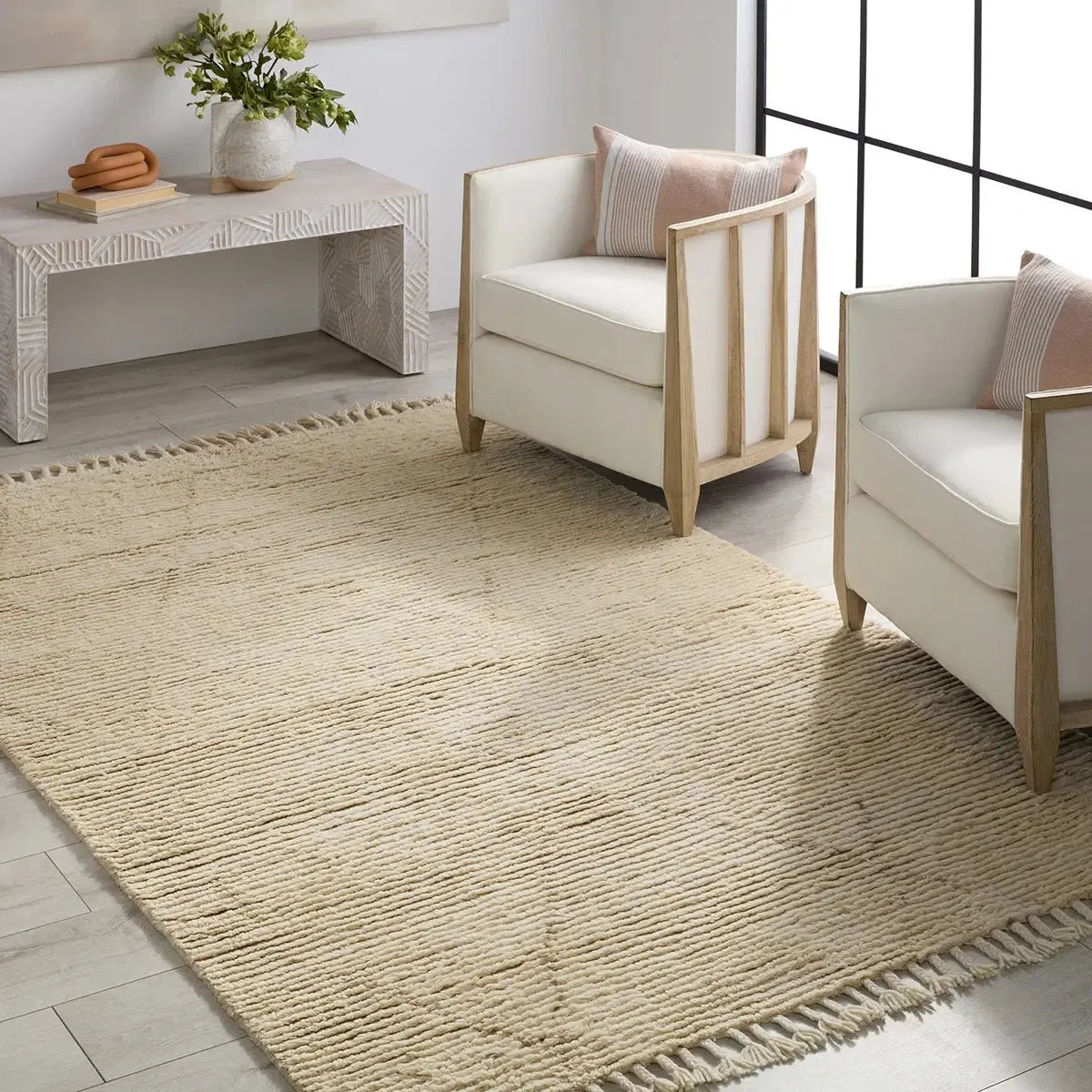 Alpine ALP04 Cream Rug - Rug & Home