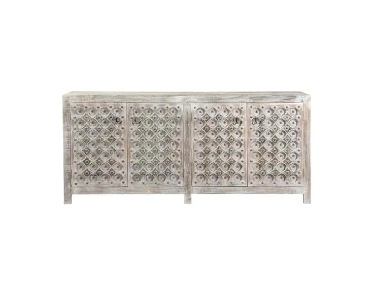 Alta 4Dr Diamond Carving Sideboard - Rug & Home