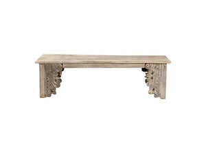 Alta Carved Panel Bench - Rug & Home