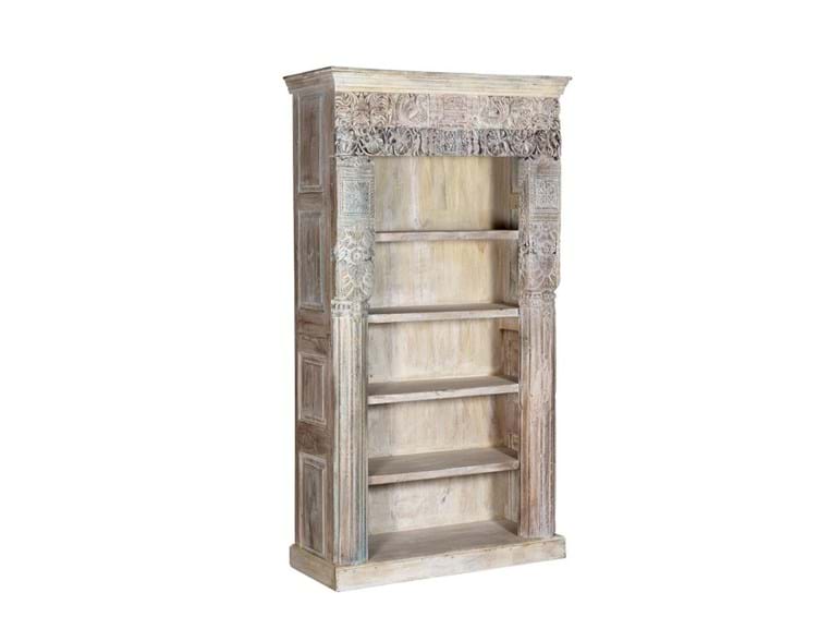 Alta Tall Carved Panel Bookcase - Rug & Home