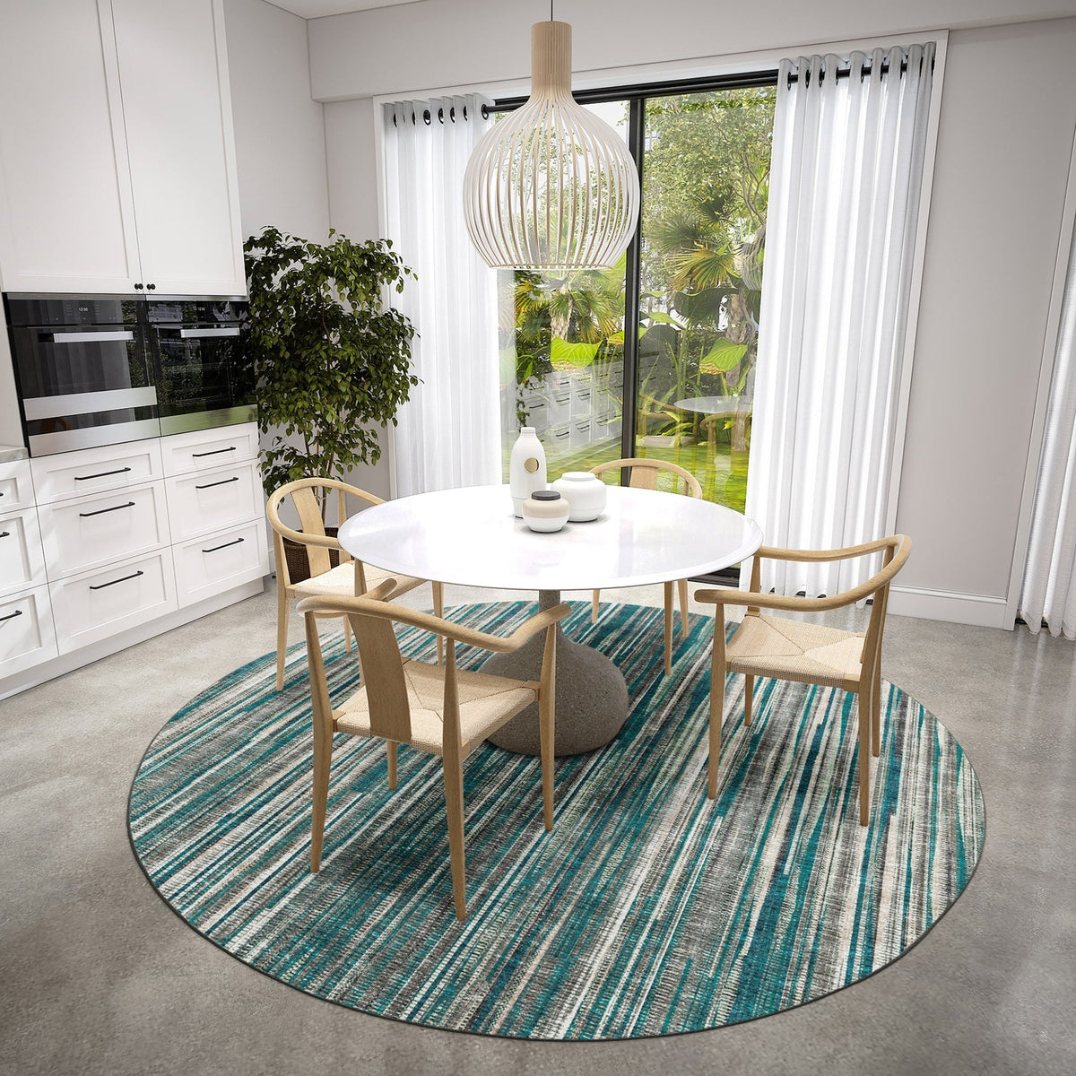 Amador AA1 Teal Rug - Rug & Home