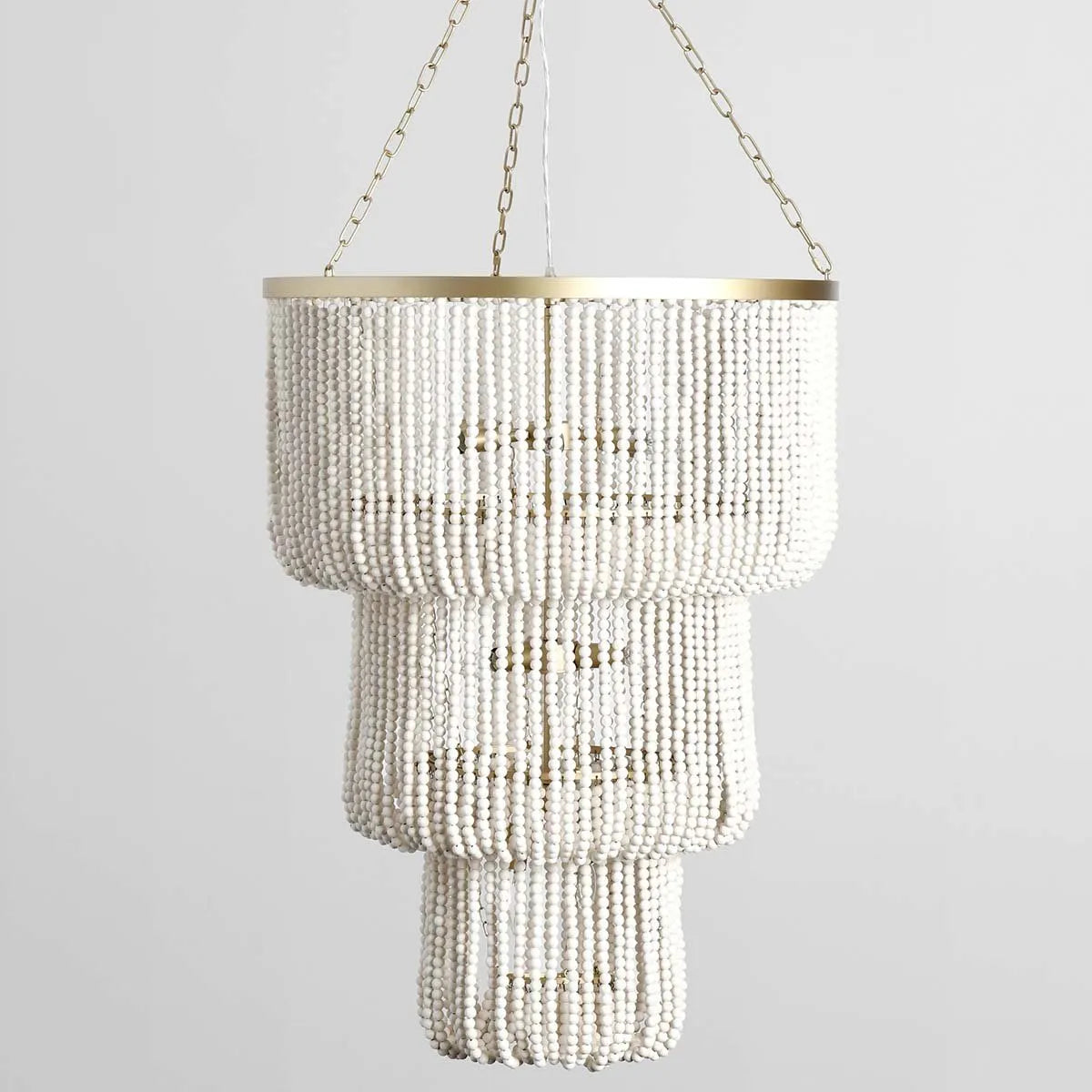 Amanda Beaded Chandelier White - Rug & Home