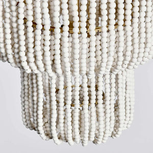 Amanda Beaded Chandelier White - Rug & Home