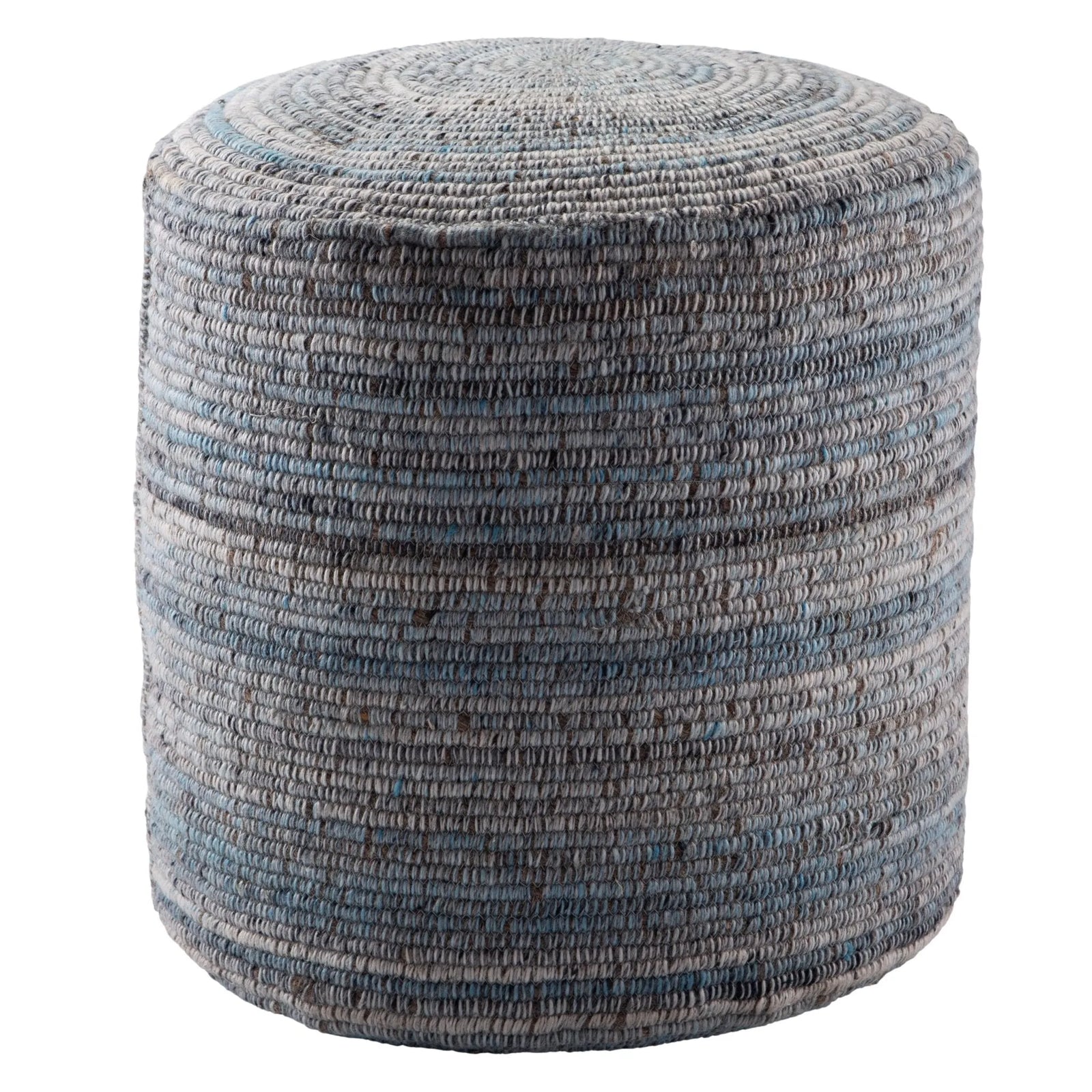 Amarillo Amr01 Duro Light Blue/Gray Pouf - Rug & Home