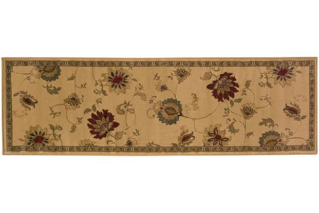 Amelia 008W Ivory/ Green Rug - Rug & Home