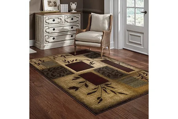 Amelia 260X Beige/ Red Rug - Rug & Home