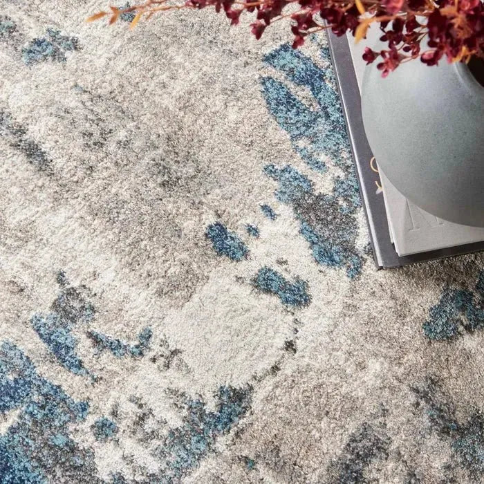 American Manor (KI100) AMR04 Ivory/Blue Rug